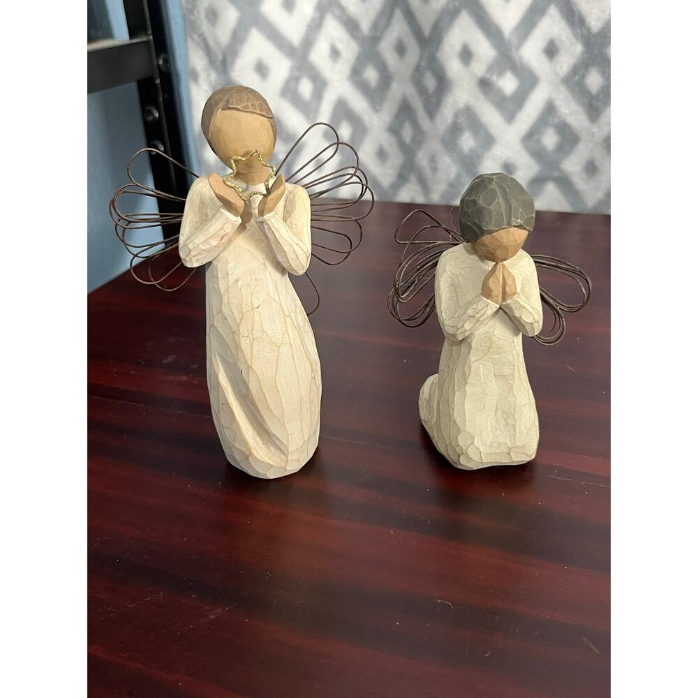 VTG Demdaco Willow Tree Figures Angel of Prayer Bright Star